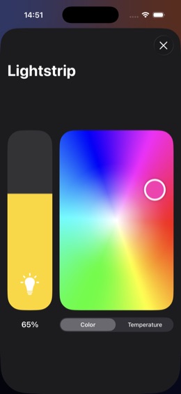 Hue Dashboard iPhone screenshot 2